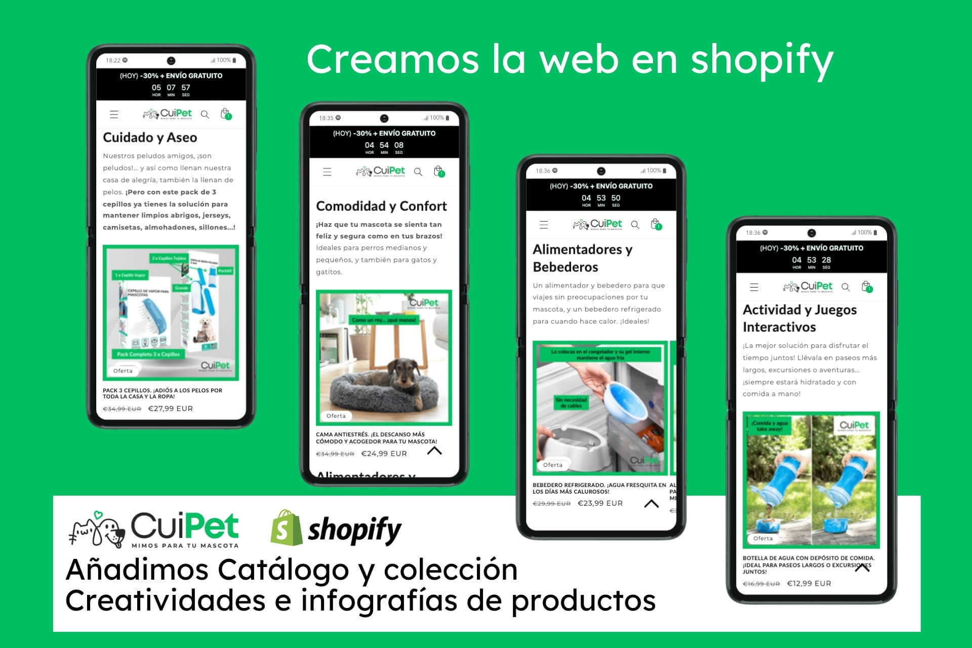 creacion e-commerce para cuipet creada por nice people group