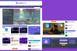 diseño web de cryptoplaza  creado por nice people group