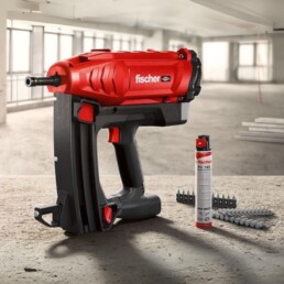 maquina GAT de fischer en obra en construcción